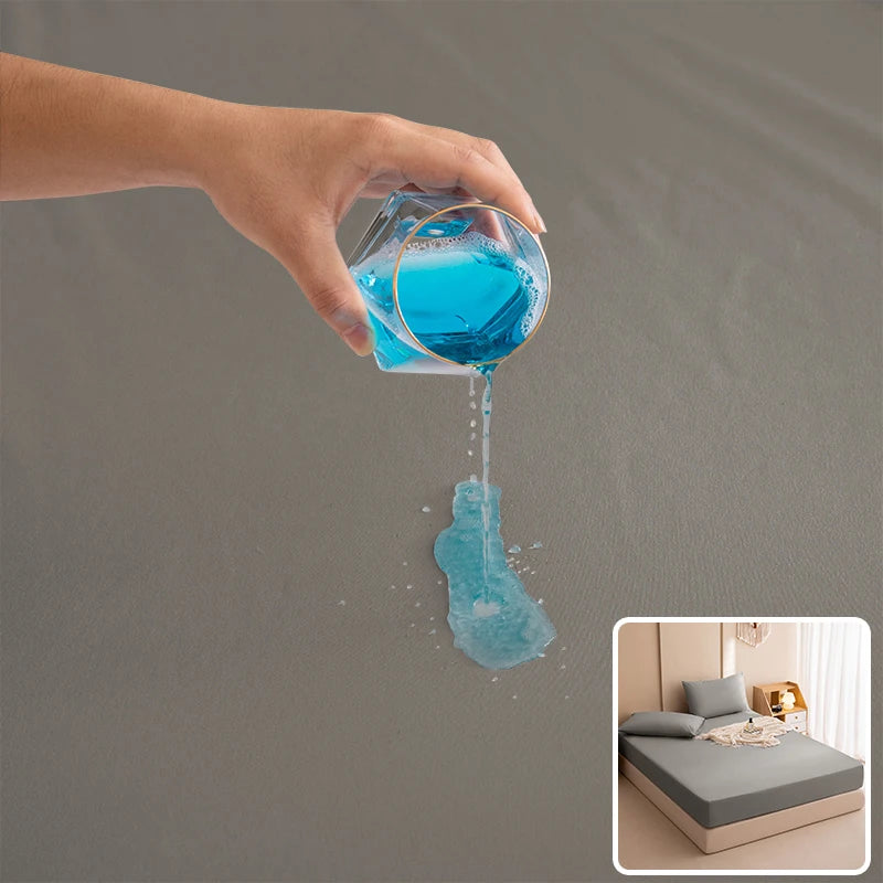 100% Waterproof Mattress Covers Protector Adjustable Bed Fitted Sheets With Elastic Band Single Double King Size 140/160/180x200