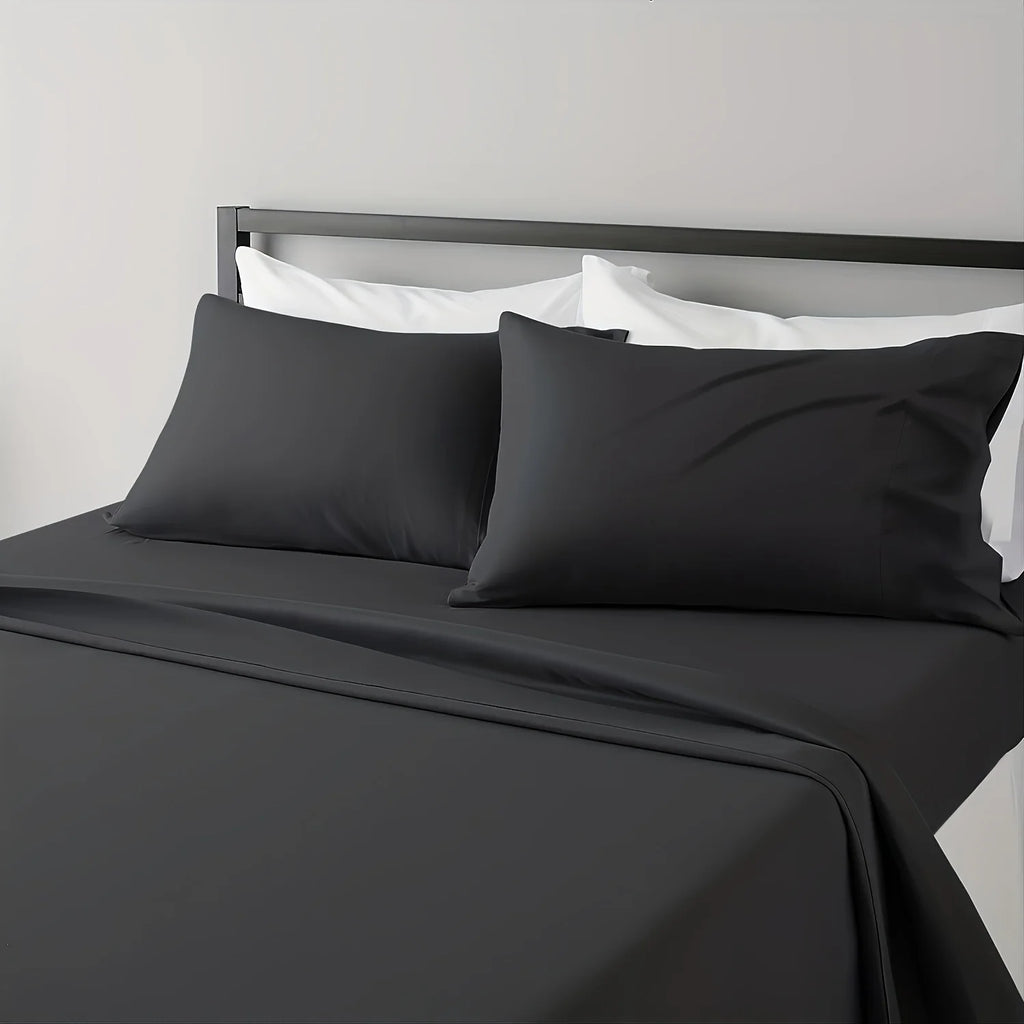 Sheet Set Breathable & Cooling Sheets Hotel Luxury Bed Sheets Extra Soft Easy Fit - 3/4 Piece Set