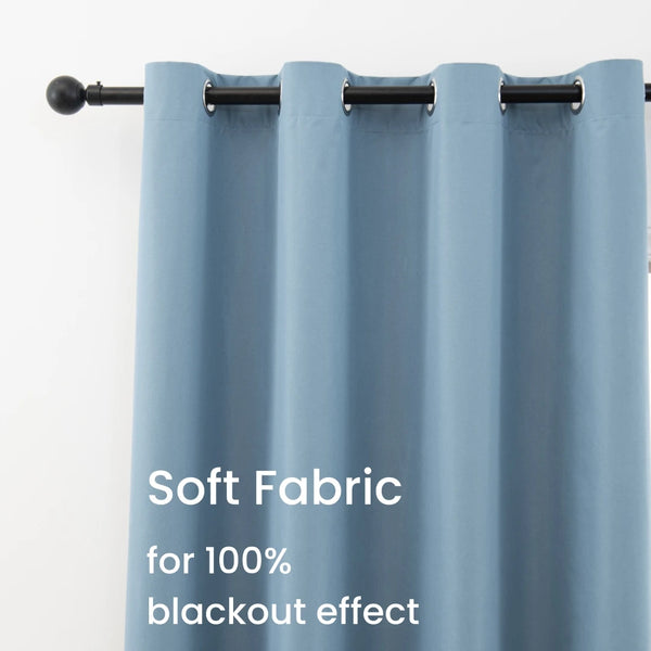 2pcs Modern Blackout Curtains - UV Protection, Heat-Resistant, Light-Blocking Drapes for Living Room & Bedroom, Window Curtains