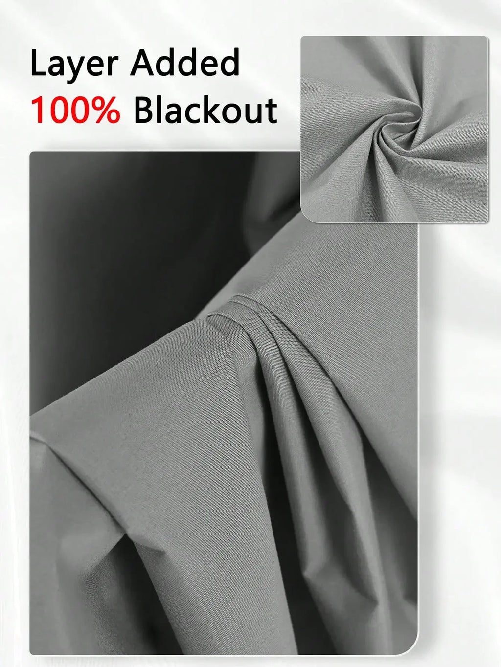 1panel Solid 100% Blackout Curtains with Grommets, Total Privacy Drapes for Bedroom, Living Room, Home Decor,Lightweight Curtain