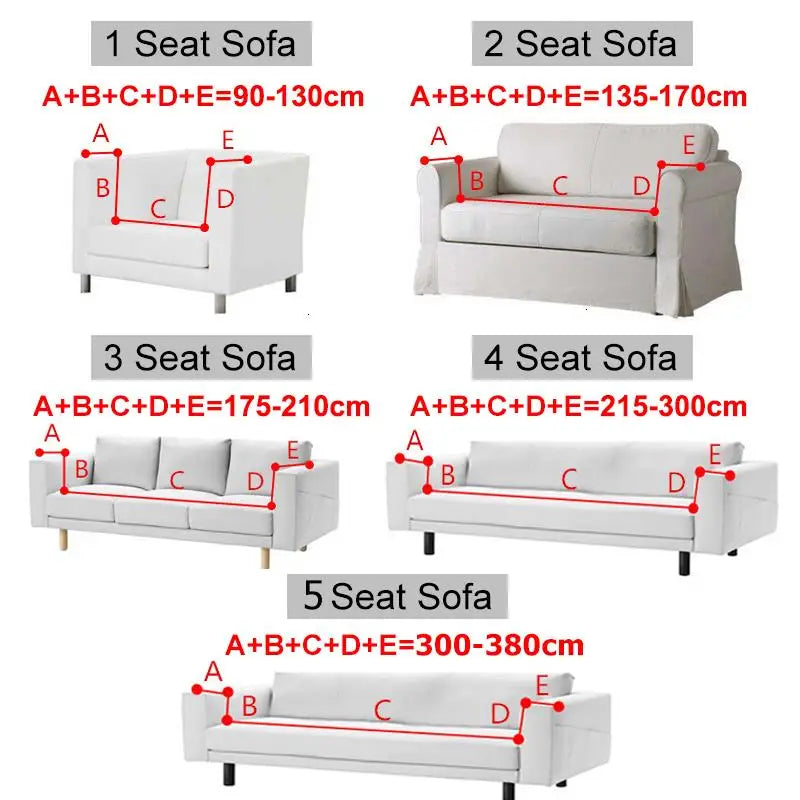 Elastic Jacquard Fabric Sofa Cover Stretch Couch Cover Sectional L Shape Sofa Slipcover Corner Case for Living Room 1/2/3/4 Seat Secondary image