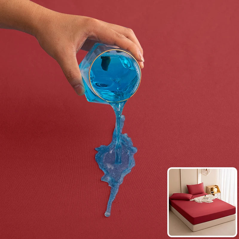 100% Waterproof Mattress Covers Protector Adjustable Bed Fitted Sheets With Elastic Band Single Double King Size 140/160/180x200