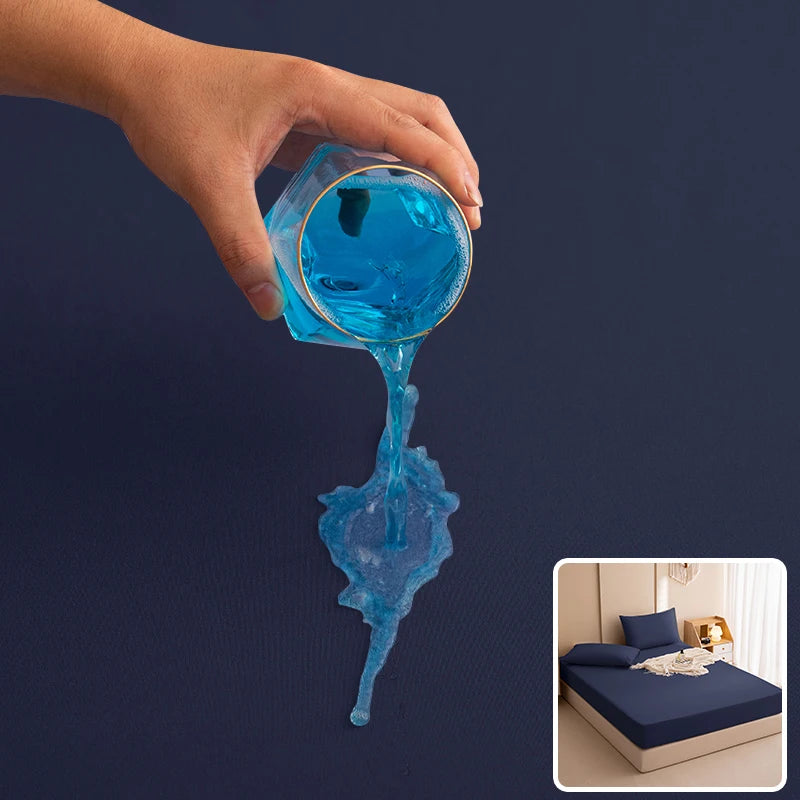 100% Waterproof Mattress Covers Protector Adjustable Bed Fitted Sheets With Elastic Band Single Double King Size 140/160/180x200