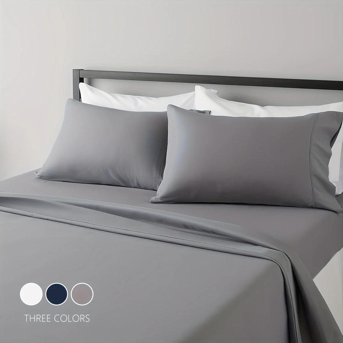 Sheet Set Breathable & Cooling Sheets Hotel Luxury Bed Sheets Extra Soft Easy Fit - 3/4 Piece Set Main image
