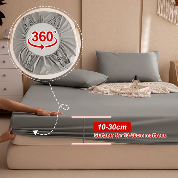 100% Waterproof Mattress Covers Protector Adjustable Bed Fitted Sheets With Elastic Band Single Double King Size 140/160/180x200